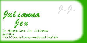 julianna jex business card